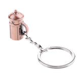 Maxbell Coffee Barista Cafe Accessory Keychain Key Ring French Coffee Press