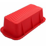 Maxbell  Silicone Rectangular Toast Box Long Loaf Cake Mould Baking Mold Red