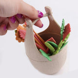 Maxbell 16pcs Green Biodegradable Wheat Straw Leaves Fruit Fork Set Party Beige