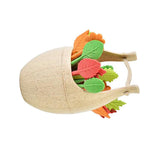 Maxbell 16pcs Green Biodegradable Wheat Straw Leaves Fruit Fork Set Party Beige