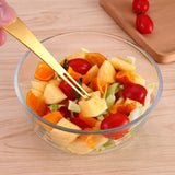 Maxbell Stainless Steel Fruit Cake Salad Fork Dessert Flatware Cutlery Rose Gold