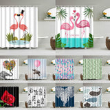 Maxbell digital printing shower curtains 180-180cm Pink Cranes