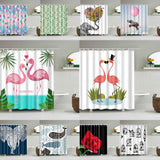 Maxbell digital printing shower curtains 180-180cm Pink Cranes