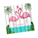 Maxbell digital printing shower curtains 180-180cm Pink Cranes