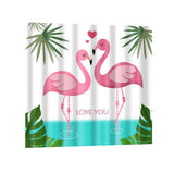 Maxbell digital printing shower curtains 180-180cm Pink Cranes