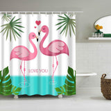 Maxbell digital printing shower curtains 180-180cm Pink Cranes
