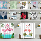 Maxbell digital printing shower curtains 180-180cm Pink Cranes