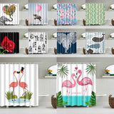 Maxbell digital printing shower curtains 180-180cm Pink Cranes