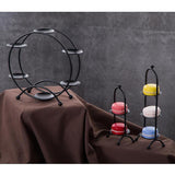 Maxbell Two Layers Macaron Cake Stand Cupcake Rack Display Board Decor Black