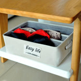 Maxbell 3 Grids Underwear Storage Box Container Cloth Organizer Cube Basket  Green