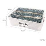 Maxbell 3 Grids Underwear Storage Box Container Cloth Organizer Cube Basket  Green