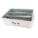 Maxbell 3 Grids Underwear Storage Box Container Cloth Organizer Cube Basket  Green