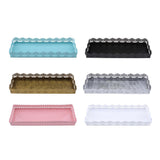 Maxbell Rectangular Serving Plate Cupcake Cake Dish Tray Kitchen Platter White