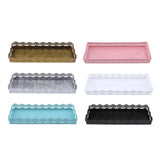 Maxbell Rectangular Serving Plate Cupcake Cake Dish Tray Kitchen Platter White