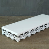 Maxbell Rectangular Serving Plate Cupcake Cake Dish Tray Kitchen Platter White