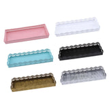 Maxbell Rectangular Serving Plate Cupcake Cake Dish Tray Kitchen Platter White