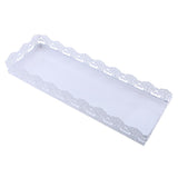 Maxbell Rectangular Serving Plate Cupcake Cake Dish Tray Kitchen Platter White