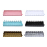 Maxbell Rectangular Serving Plate Cupcake Cake Dish Tray Kitchen Platter White