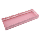 Maxbell Rectangular Serving Plate Cupcake Cake Dish Tray Kitchen Platter Pink