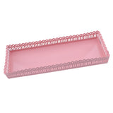 Maxbell Rectangular Serving Plate Cupcake Cake Dish Tray Kitchen Platter Pink