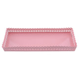 Maxbell Rectangular Serving Plate Cupcake Cake Dish Tray Kitchen Platter Pink