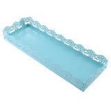 Maxbell Rectangular Serving Plate Cupcake Cake Dish Tray Kitchen Platter Blue