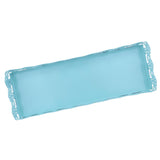 Maxbell Rectangular Serving Plate Cupcake Cake Dish Tray Kitchen Platter Blue