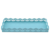Maxbell Rectangular Serving Plate Cupcake Cake Dish Tray Kitchen Platter Blue