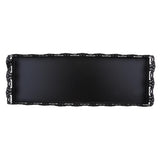 Maxbell Rectangular Serving Plate Cupcake Cake Dish Tray Kitchen Platter Black