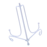 Maxbell Iron Display Stand, Easel Plate Display Holder, Displays Card, Cookie White