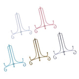 Maxbell Iron Display Stand, Easel Plate Display Holder, Displays Card, Cookie White