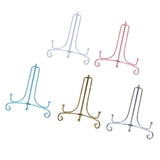 Maxbell Iron Display Stand, Easel Plate Display Holder, Displays Card, Cookie White