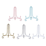 Maxbell Iron Display Stand, Easel Plate Display Holder, Displays Card, Cookie White