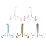 Maxbell Iron Display Stand, Easel Plate Display Holder, Displays Card, Cookie White