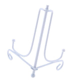 Maxbell Iron Display Stand, Easel Plate Display Holder, Displays Card, Cookie White