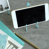 Maxbell Iron Display Stand, Easel Plate Display Holder, Displays Card, Cookie Blue