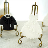 Maxbell  Iron Display Stand, Easel Plate Display Holder, Displays Card, Cookie Golden