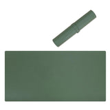 Maxbell PU Leather Mouse Mat Rectangle Table Covers Dark Green 90x45cm