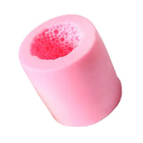 Maxbell Silicone Cylinder Fondant Mold Cake Sugar Candle Decor Pink DIY Baking 3D