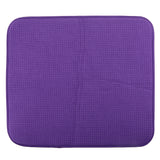 Max Microfiber Dish Drying Mat Kitchen Drainer Sink Table Placemat Purple