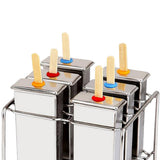 Max 6 Cells Ice Pop Mold Popsicle Mould 3 Cell Flat 3 Cell Round