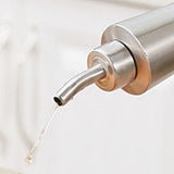 Max Kitchen Oil Vinegar Cruet Clear Oil Stainless Bottle with Sealed Cap B