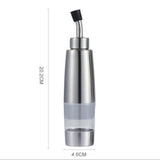 Max Kitchen Oil Vinegar Cruet Clear Oil Stainless Bottle with Sealed Cap B