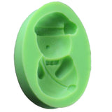 Maxbell Silicone Fondant Cake Mould - Birthday Cakes Party Decorating Tool - Cute Snowman Baby Chocolate Molds