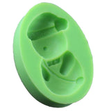 Maxbell Silicone Fondant Cake Mould - Birthday Cakes Party Decorating Tool - Cute Snowman Baby Chocolate Molds
