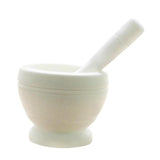 Maxbell Manual Garlic Press Pepper Condiment Bowl Mortar Grinder Base White - Aladdin Shoppers