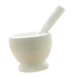 Maxbell Manual Garlic Press Pepper Condiment Bowl Mortar Grinder Base White - Aladdin Shoppers