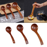 Maxbell Natural Wooden Bamboo Ladle Scoop For Soups, Sauces, Casseroles, Porridge S - Aladdin Shoppers