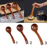 Maxbell Natural Wooden Bamboo Ladle Scoop For Soups, Sauces, Casseroles, Porridge S - Aladdin Shoppers