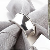 Maxbell Napkin Serviette Ring Table Adornment for Wedding Party FKD091 Silver - Aladdin Shoppers